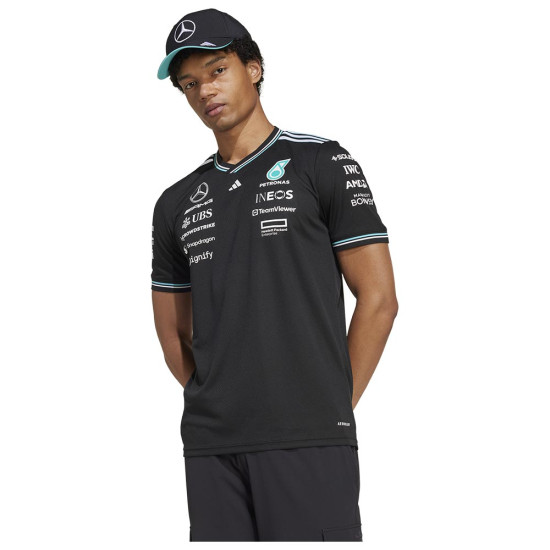 Adidas Ανδρική κοντομάνικη μπλούζα Mercedes - AMG Petronas Formula One Team Driver Jersey Authentic
